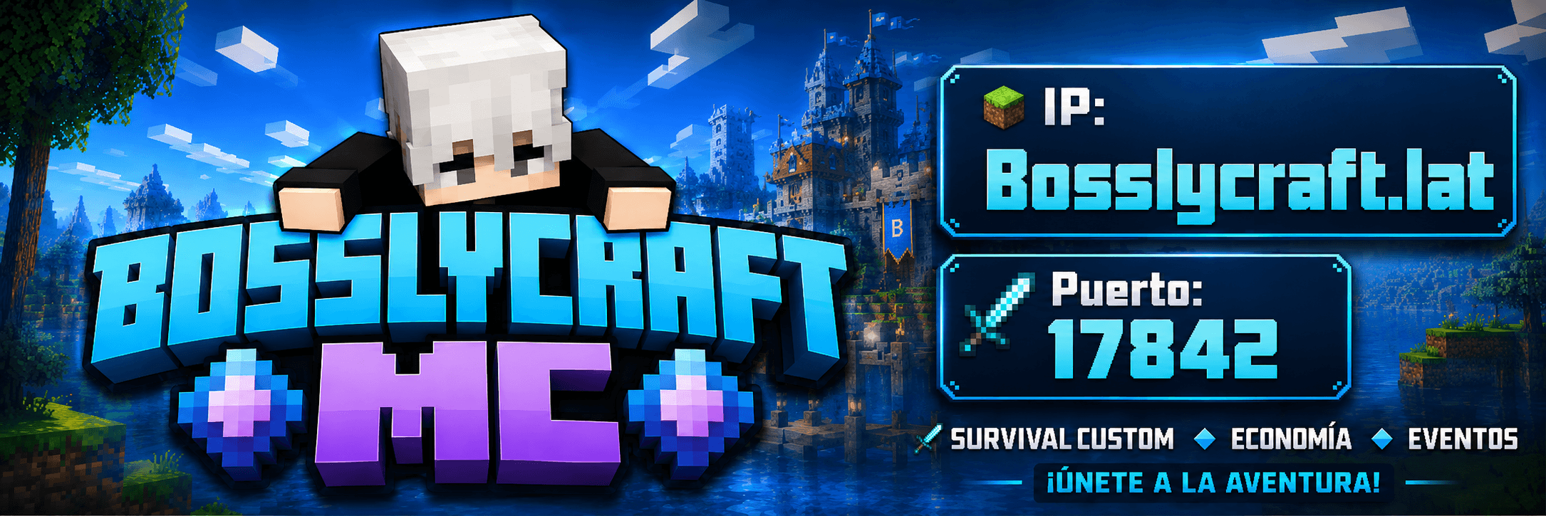BosslyCraft MC: survival custom, economía y eventos